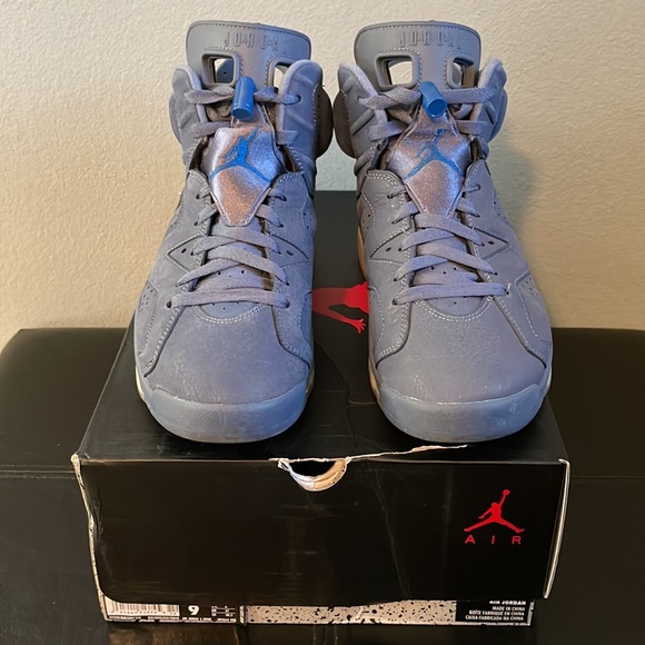 Size 9 Men’s Air Jordan 6 Retro Diffused Blue ‘Jimmy Butler’ - Picture 2 of 8